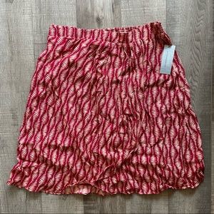 Anthropologie Maeve Pattern Print Skirt Leaf NWT